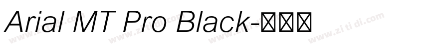 Arial MT Pro Black字体转换